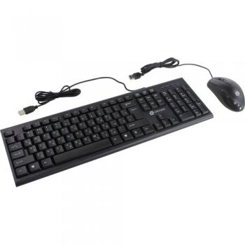 Комплект клавиатура + мышь Оклик 640M клав:черный мышь:черный USB (1102281)
