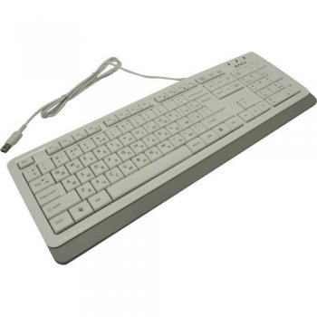 Клавиатура A4Tech Fstyler FK10 White/Gray <USB> 105КЛ