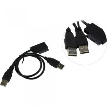 Адаптер для подключения к USB Orient <UHD-300SL>SATA-->USB2.0 (адаптер для подключения Slimline SATA устройств к USB контроллеру)