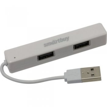 Концентратор USB Smartbuy <SBHA-408-W> 4-port USB2.0 Hub