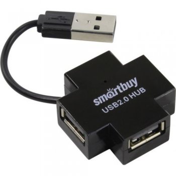 Концентратор USB Smartbuy <SBHA-6900-K> 4-port USB2.0 Hub