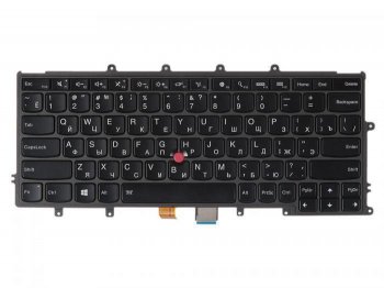 Клавиатура 04X0177 для ноутбука Lenovo Thinkpad X240, X240S, X240I, X250, X260, X270, A275, черная, с подсветкой, гор. Enter