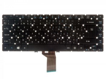Клавиатура NSK-R5ABC для ноутбука Acer Aspire R7-571, R7-571G, R7-572, R7-572G, черная, с подсветкой, широкий Enter