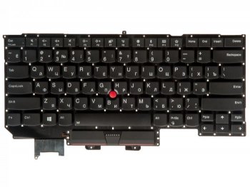 Клавиатура 01ER623 для ноутбука Lenovo ThinkPad X1 carbon Gen 5 2017 черная с подсветкой