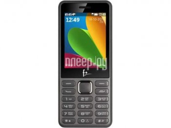 Мобильный телефон f+ S240 Dark Grey (DualBand, 2.4" 320x240, GSM+BT, microSD, 0.3Mpx, 104г)