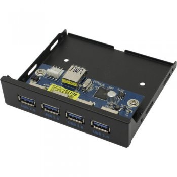 Крепление Exegate U3H-625 4xUSB3.0 port Front Panel <EX283580RUS> (крепление на лицевую панель корпуса 3.5")