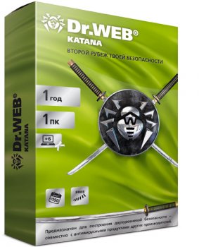 Антивирусное ПО Dr.Web Katana 12 мес. 2 ПК (Онлайн поставка)