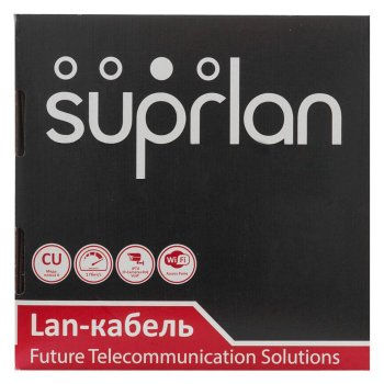 Кабель UTP 5e 4 пары SUPRLAN Standard 4x2xAWG24 Cu PVC (для помещения медь). 305м (СКО) 01-0328(34)-4/5/8/9