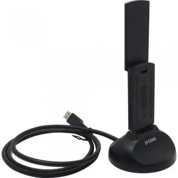 Адаптер беспроводной связи D-Link <DWA-192 /RU/B1A> AC1900 MU-MIMO Wi-Fi USB3.0 Adapter (802.11g/n/ac, 1300 Mbps)