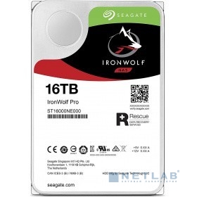 Жесткий диск 16 Тб SATA 6Гб/s Seagate IronWolf Pro <ST16000NE000> 3.5" 7200rpm 256Mb