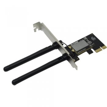 Адаптер беспроводной связи D-Link <DWA-548 /C1A> Wireless N 300 PCI-E x1 Desktop Adapter (802.11b/g/n, 300Mbps, 2x2dBi)