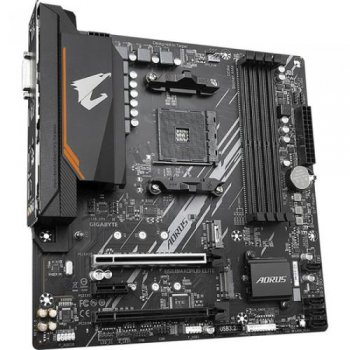 Материнская плата Gigabyte B550M AORUS ELITE Soc-AM4 AMD B550 4xDDR4 mATX AC`97 8ch(7.1) GbLAN RAID+DVI+HDMI