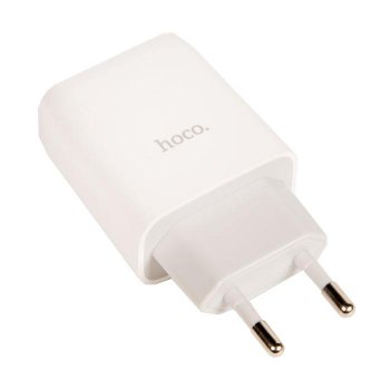 Зарядка USB-устройств HOCO C73A Glorious 2xUSB-A, 5V, 2.4A, белый 6931474712912