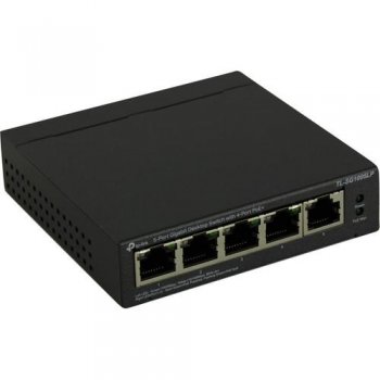 Коммутатор TP-LINK <TL-SG1005LP> 5-Port Gigabit Desktop (1UTP 1000Mbps+4UTP 1000Mbps PoE+)