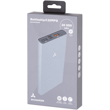 Портативный аккумулятор Accesstyle Battleship II 20MPQ (2xUSB 2.1A, 20000mAh)