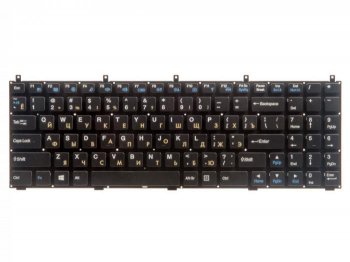 Клавиатура MP-08J46SU-430 для ноутбука DNS W765S, 0123975, Casper W76, W760, W762 черная без рамки плоский Enter
