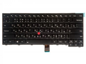 Клавиатура 04Y0862 для ноутбука Lenovo ThinkPad T440, T440P, T440S, T450, T450s, T431s, E431, T460, L440, L450, L460 черная с подсветкой