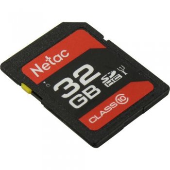 Карта памяти Netac <NT02P600STN-032G-R> SDHC Memory Card 32Gb UHS-I U1