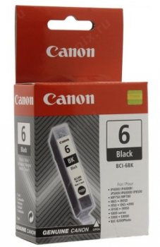 *Картридж Canon BCI-6BK BLACK для S800 Series, S900/9000/i9100/i865/i905D/i965, BJC-8200Photo, i95 (просрочен) (б/у)