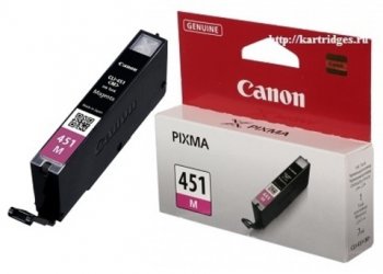 *Картридж Canon CLI-451M Magenta для PIXMA iP7240, MG5440/6340 (просрочен) (б/у)