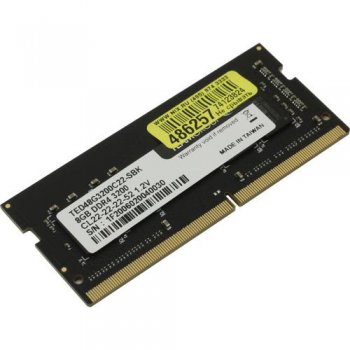 Оперативная память для ноутбуков TeamGroup ELITE <TED48G3200C22-S01> DDR4 SODIMM 8b <PC4-25600> CL22 (for NoteBook)
