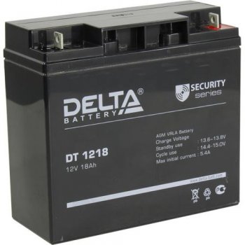 Аккумулятор для слаботочных систем Delta DT 1218 (12V, 18Ah)
