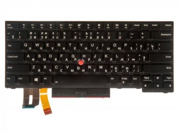 Клавиатура 01YP302 для ноутбука Lenovo ThinkPad Edge E480, L480, T480S, T490, T495, L380, L390, L480 черная с подсветкой