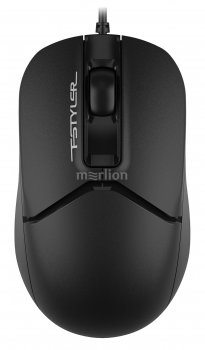 Мышь A4Tech FSTYLER Optical Mouse <FM12S Black> (RTL) USB 3btn+Roll