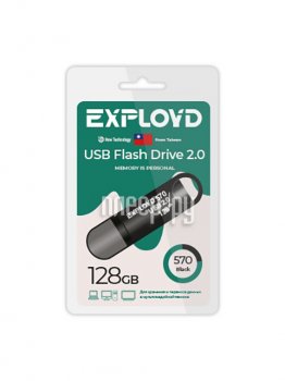 Накопитель USB 128Gb - Exployd 570 EX-128GB-570-Black