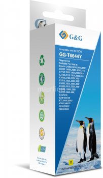 Чернила G&G GG-T6644Y желтый 100 мл для Epson L100, L110, L120, L130, L132, L210, L222