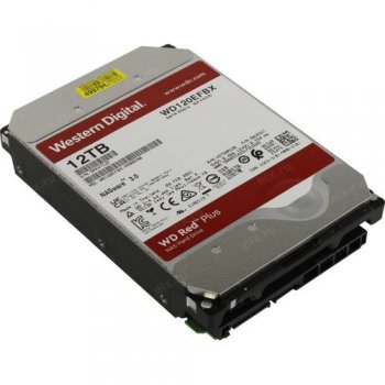 Жесткий диск 12 Тб SATA 6Гб/s Western Digital Red Plus <WD120EFBX> 3.5" 7200rpm 256Mb