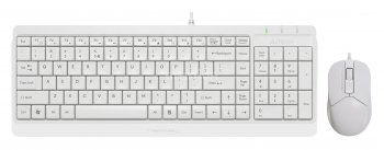 Комплект клавиатура + мышь A4Tech Fstyler F1512 White (Кл-ра, USB,+Мышь,3кн, Roll, USB)