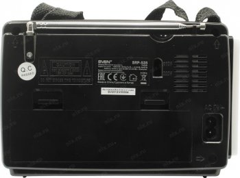 Радиоприемник SVEN <SRP-535 Black> (3W, FM/AM/SW, USB, microSD)