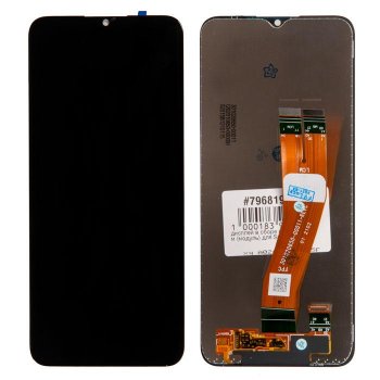 Дисплей в сборе A025F с тачскрином (модуль) для Samsung Galaxy A02s SM-A025F черный оригинал