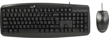Комплект клавиатура + мышь Genius Smart KM-200 Black (Кл-ра,USB+Мышь3кн, Roll,USB) (31330003416)