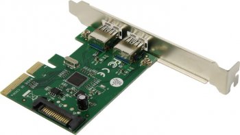 Контроллер Orient AM-31U2PE-2A (RTL) PCI-Ex4, USB3.1, 2 port-ext