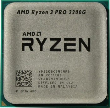 Процессор AMD Ryzen 3 PRO 2200G (YD220BC5) 3.7 GHz/4core/4 Мб/65W Socket AM4