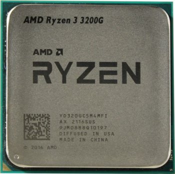 Процессор AMD Ryzen 3 3200G (YD320GC5) 3.6 GHz/4core/SVGA RADEON Vega 8/2+4Mb/65W Socket AM4