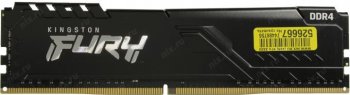Оперативная память Kingston Fury Beast <KF436C17BB/8> DDR4 DIMM 8Gb <PC4-28800> CL17