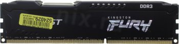 Оперативная память Kingston Fury Beast <KF316C10BBK2/16> DDR3 DIMM 16Gb KIT 2*8Gb <PC3-12800> CL10