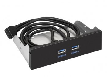 Планка портов Exegate <U5H-615> USB3.0 2-port Front Panel (крепление на лицевую панель корпуса 5.25")<EX289289RUS>