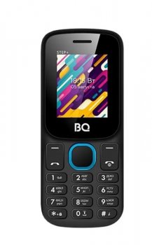 Мобильный телефон BQ 1848 Step+ Black/Blue (QuadBand, 1.77" 160x128, GSM+BT, microSD, 70г)