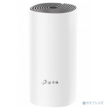 Маршрутизатор TP-LINK <Deco E4(1-pack)> Mesh Wi-Fi System (2UTP 100Mbps, 802.11a/b/g/n/ac)