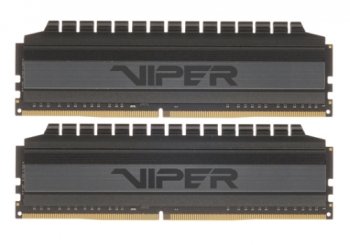 Оперативная память DDR 4 DIMM 32Gb (16GBx2) , 3000Mhz, PATRIOT BLACKOUT Kit (PVB432G300C6K) (retail)