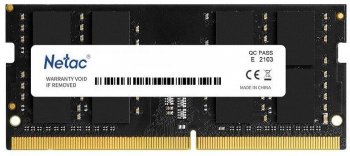 Оперативная память для ноутбуков 8Gb 3200MHz Netac NTBSD4N32SP-08 Basic RTL PC4-25600 CL22 SO-DIMM 260-pin 1.2В single rank Ret