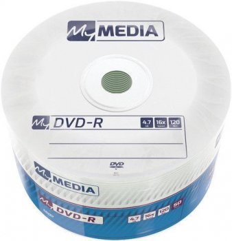 Диск DVD-R MyMedia 4.7Gb 16x Pack wrap (50шт) (69200)