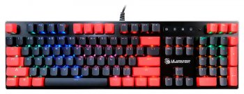 Клавиатура A4Tech Bloody B820N LK Blue <Black&Red> <USB> 104КЛ, механическая, подсветка клавиш 