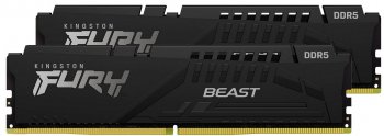 Оперативная память Kingston Fury Beast <KF548C38BBK2/32> DDR5 DIMM 32Gb KIT 2*16Gb <PC5-38400> CL38