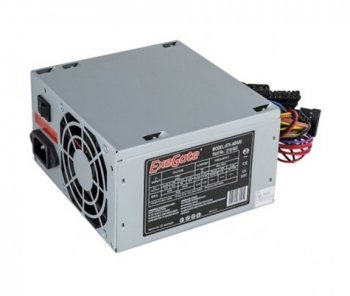Блок питания 400W Exegate AB400, ATX, SC, 8cm fan, 24p+4p, 3*SATA, 2*IDE, FDD + кабель 220V с защитой от выдергивания