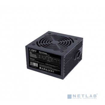 Блок питания CBR PSU-ATX500-12EC ATX, 500W, 20+4pin/1*4+4pin/1*6+2pin/2*IDE/4*SATA, 12см fan, кабель питания 1.2м, черный